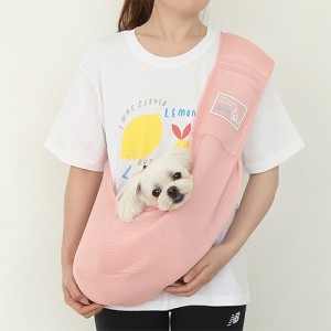 韓國itsdog – Kangaroo Mesh Sling Bag(粉紅色)♡寵物生活用品